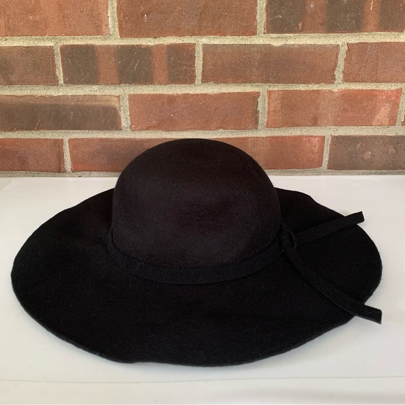 Quagga Green Label black 100% wool floppy Sun Hat One Size NEW - Picture 1 of 7